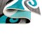 Flash Furniture Turquoise 3' x 10' Modern Plush Abstract Area Rug KP-RG952-310-TQ-GG - alternate 2